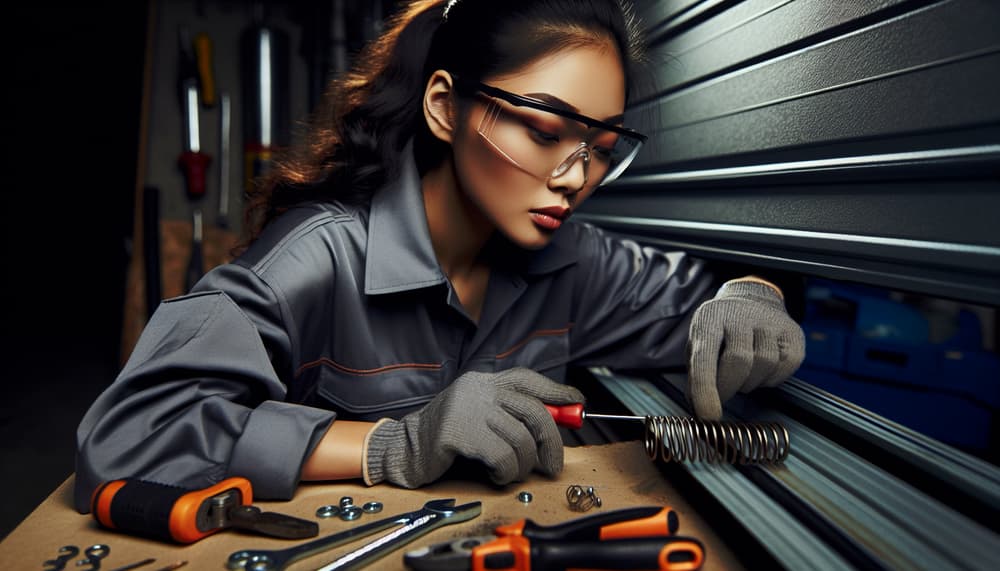 Our professional garage door spring repair process